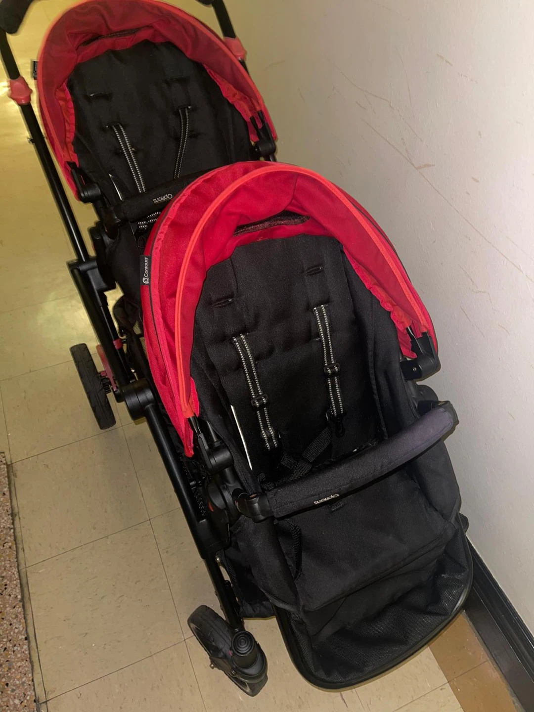Contours Options Tandem Double Stroller Red - photo 2