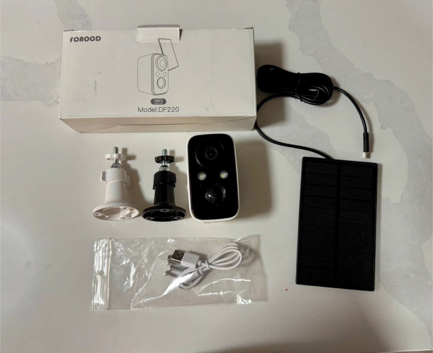 NEW - FOAOOD Outdoor Solar Security Camera w/ Night Vision - photo 2