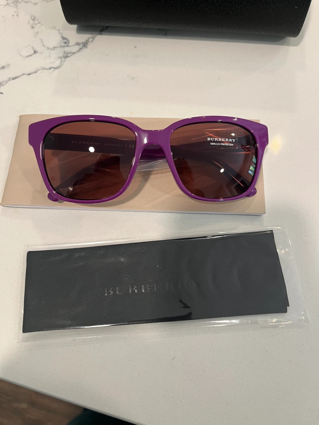 Authentic Burberry Purple Sunglasses B 4140
