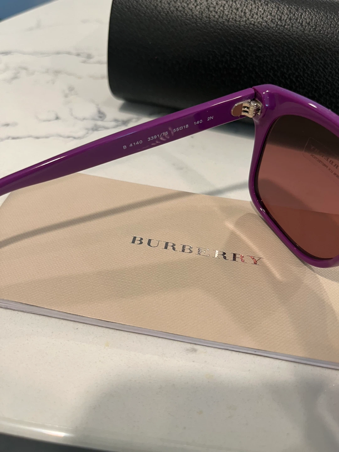 Authentic Burberry Purple Sunglasses B 4140 - photo 3