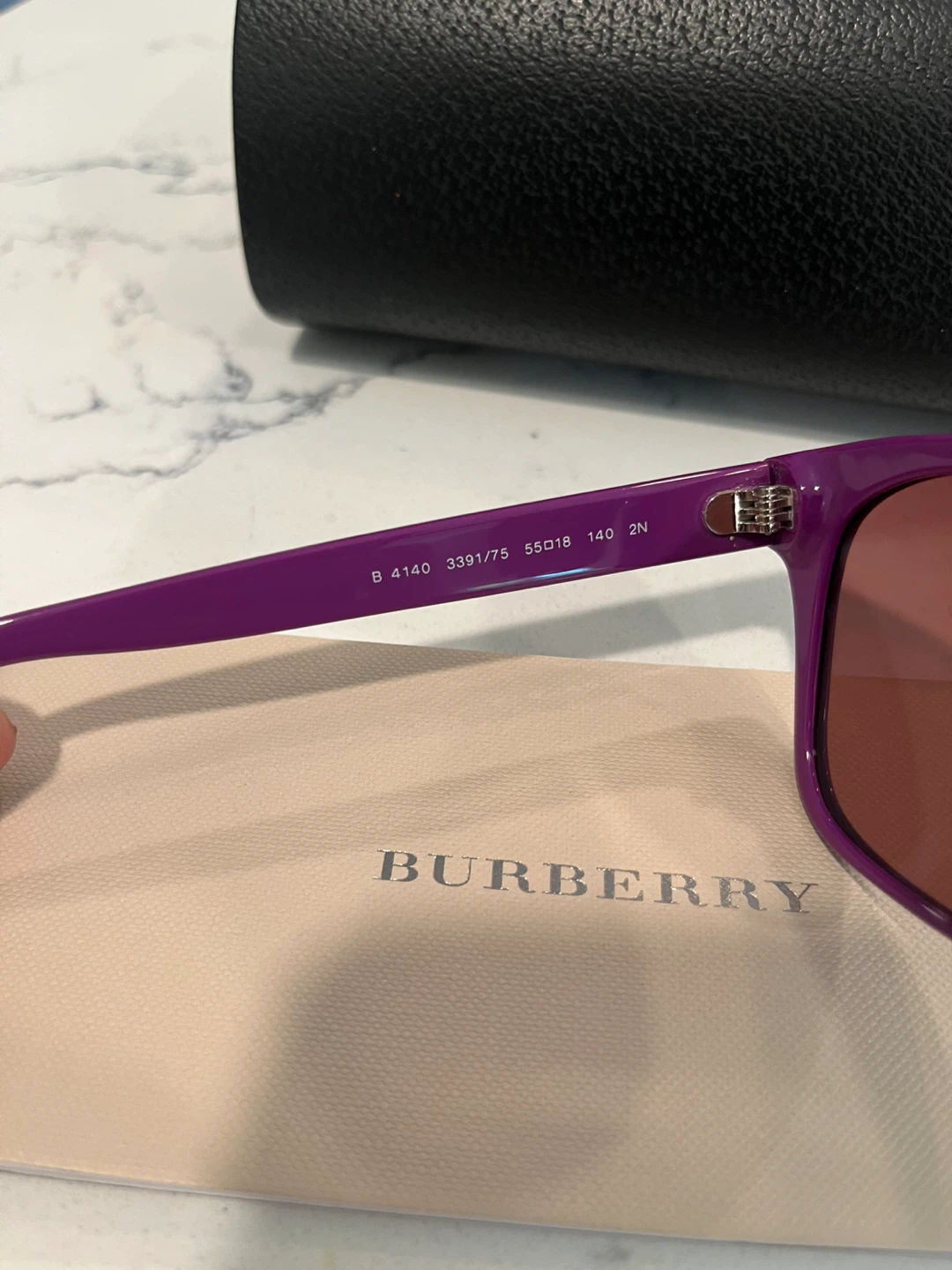 Authentic Burberry Purple Sunglasses B 4140 - photo 4