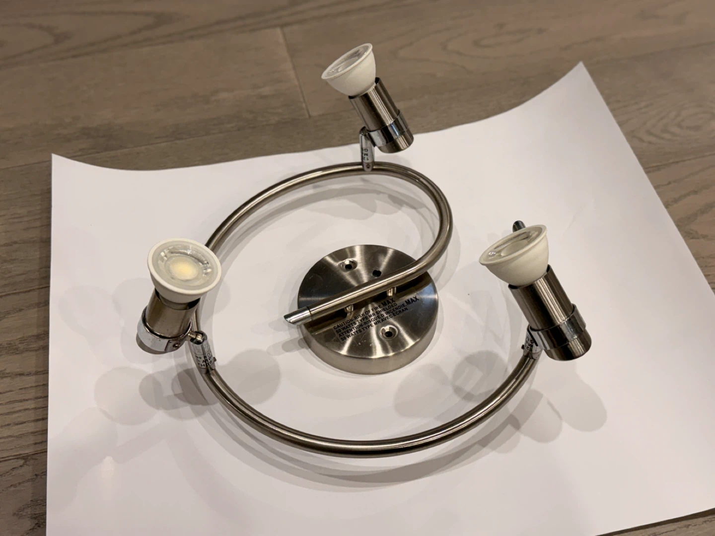 Ascher 3 Lights Spiral LED Light Fixture - photo 4
