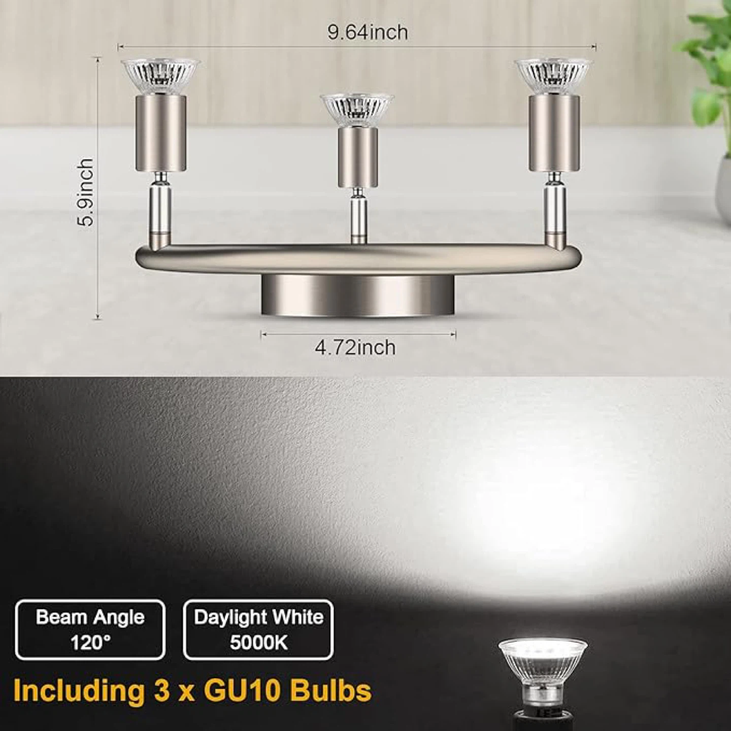 Ascher 3 Lights Spiral LED Light Fixture - photo 2