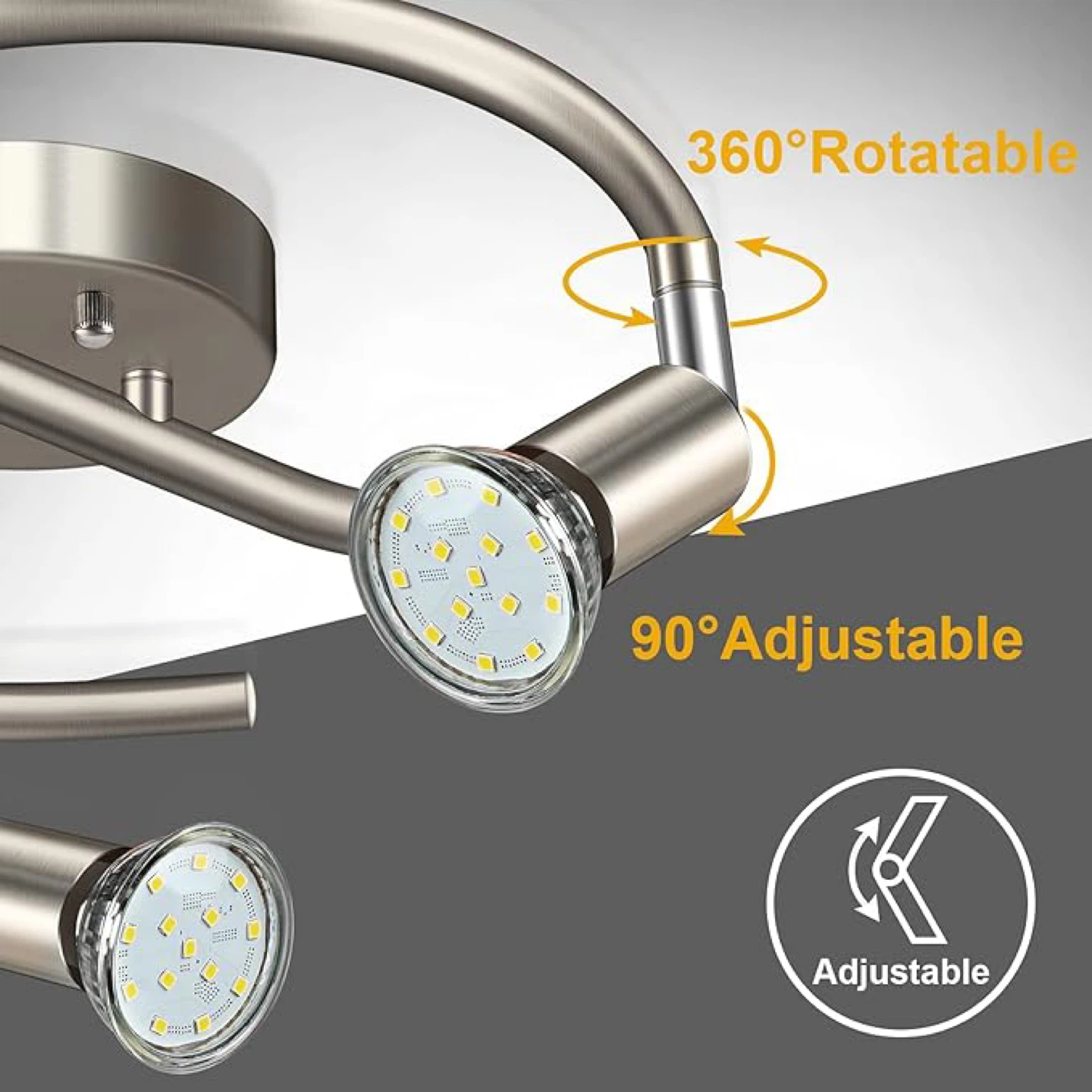 Ascher 3 Lights Spiral LED Light Fixture - photo 3