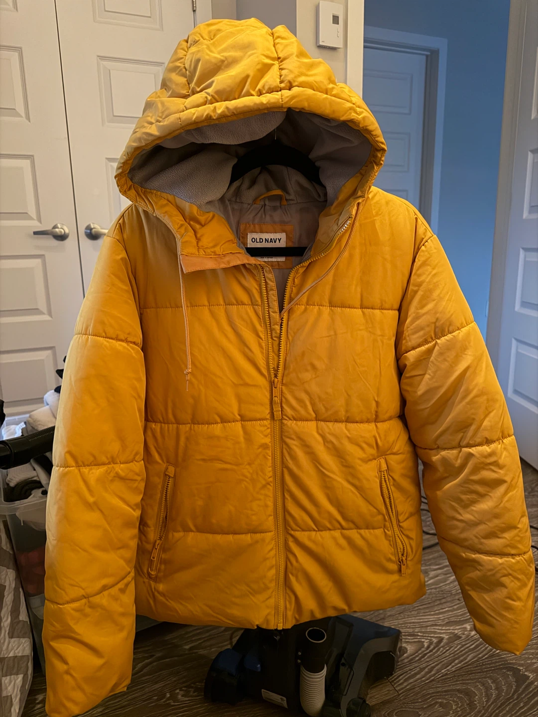 Puffer Jacket - Mustard Yellow - Men Size S