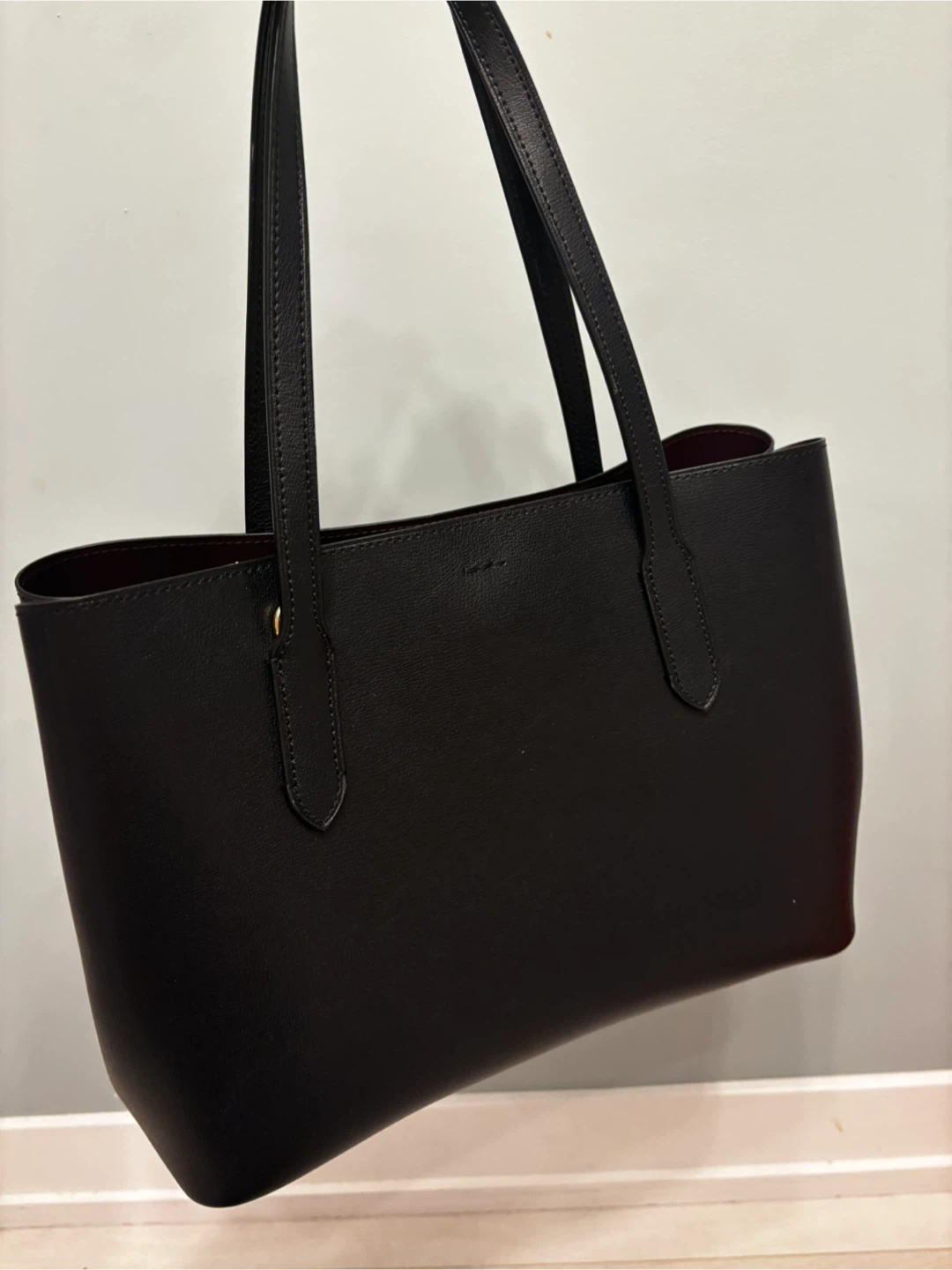 Coach Black Leather Tote Bag - photo 3