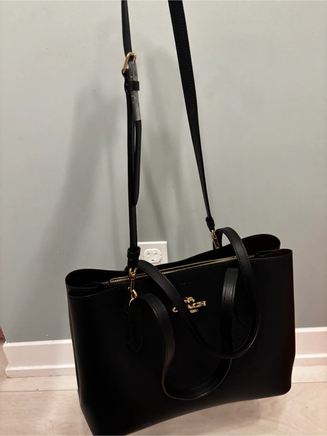 Coach Black Leather Tote Bag - photo 5