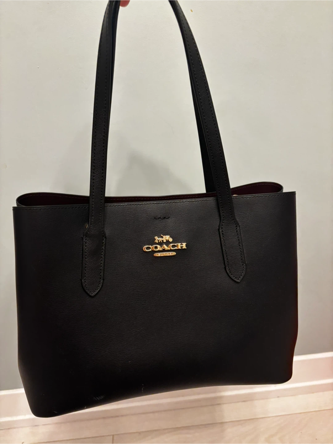 Coach Black Leather Tote Bag - photo 2