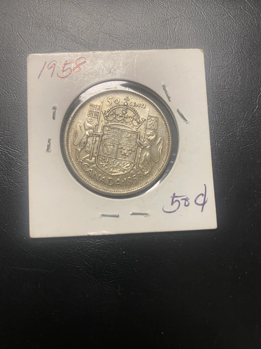 1958 Canadian 50 Cent 80% Silver