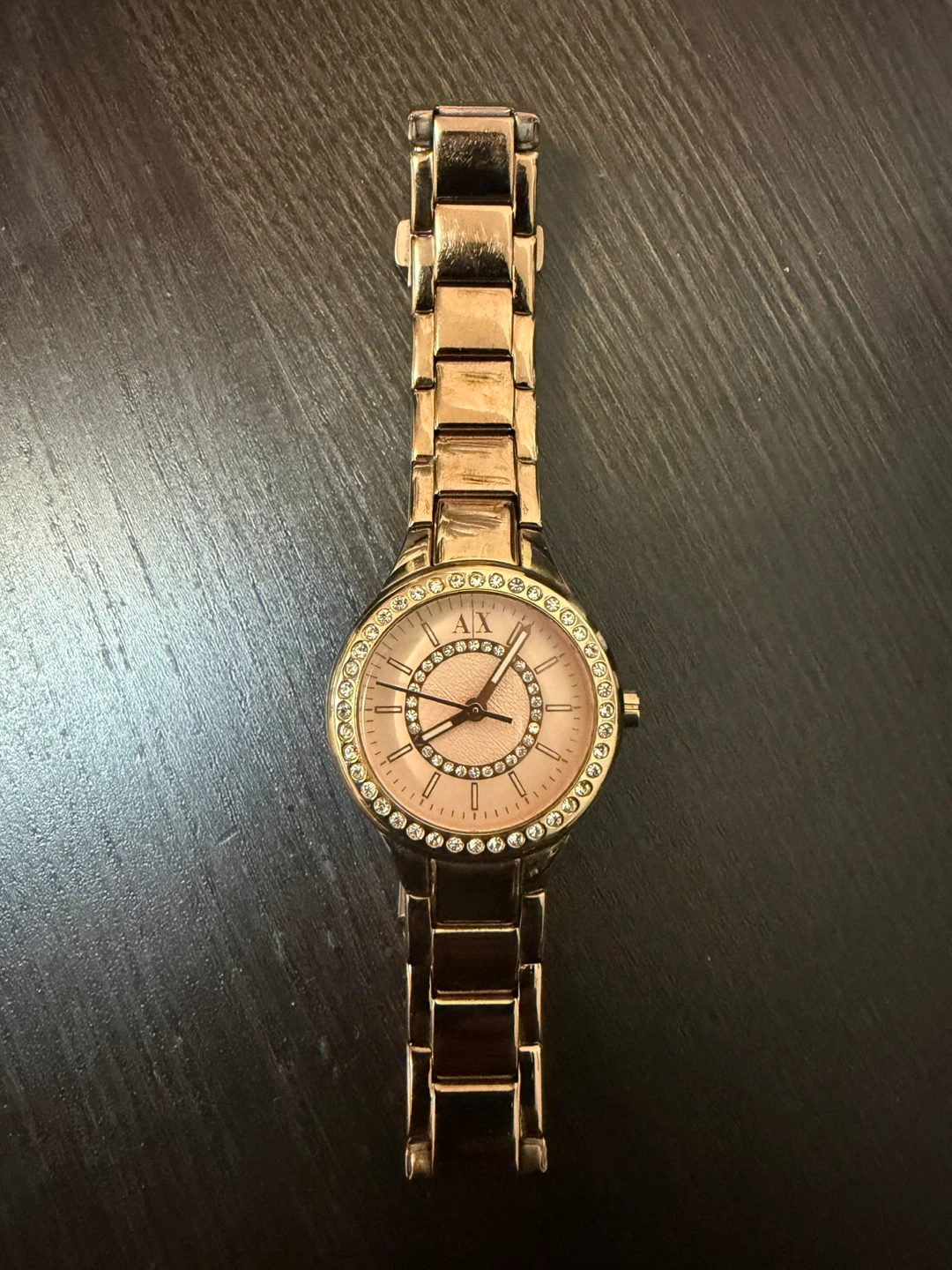 Armani Exchange Rose Gold Tone Watch