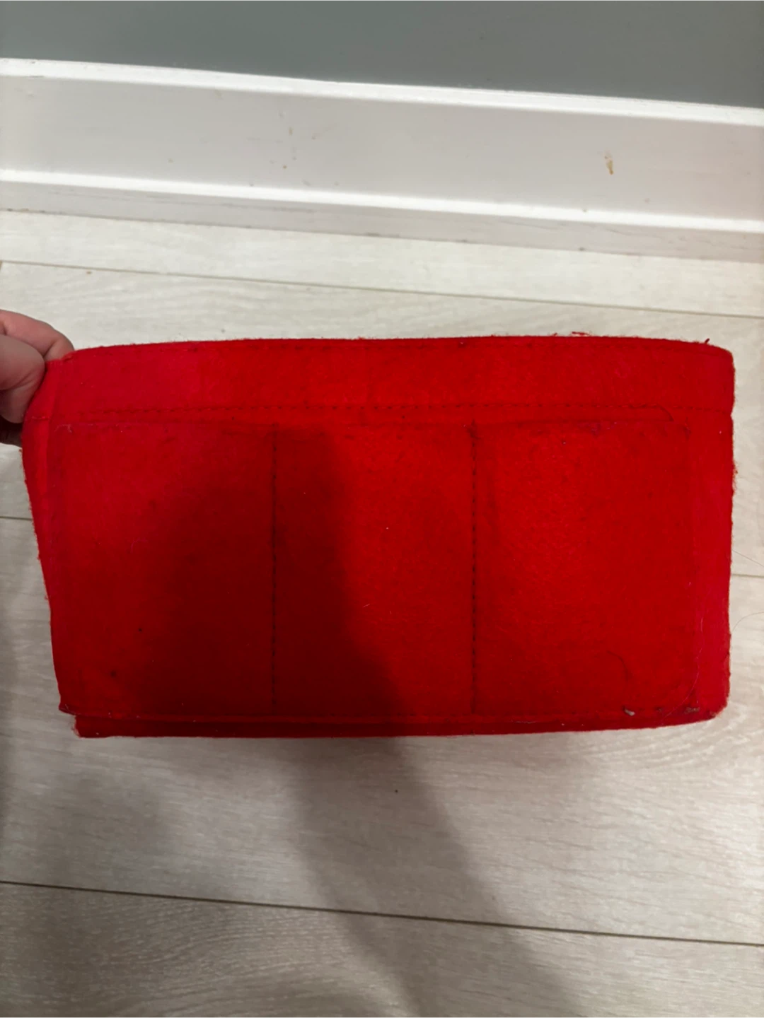 Red Felt Purse Organizer Insert - photo 2