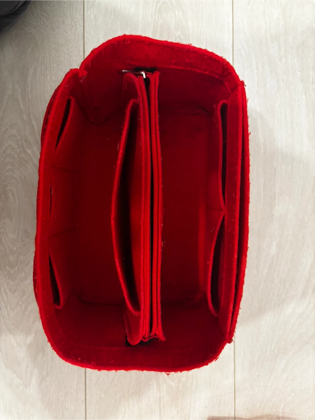 Red Felt Purse Organizer Insert