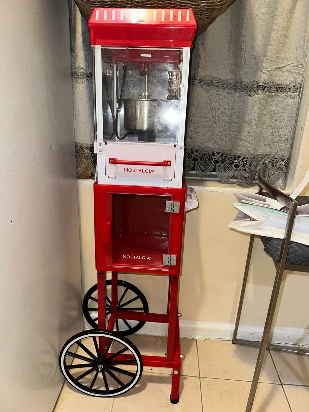 Nostalgia Popcorn Machine Cart - photo 3