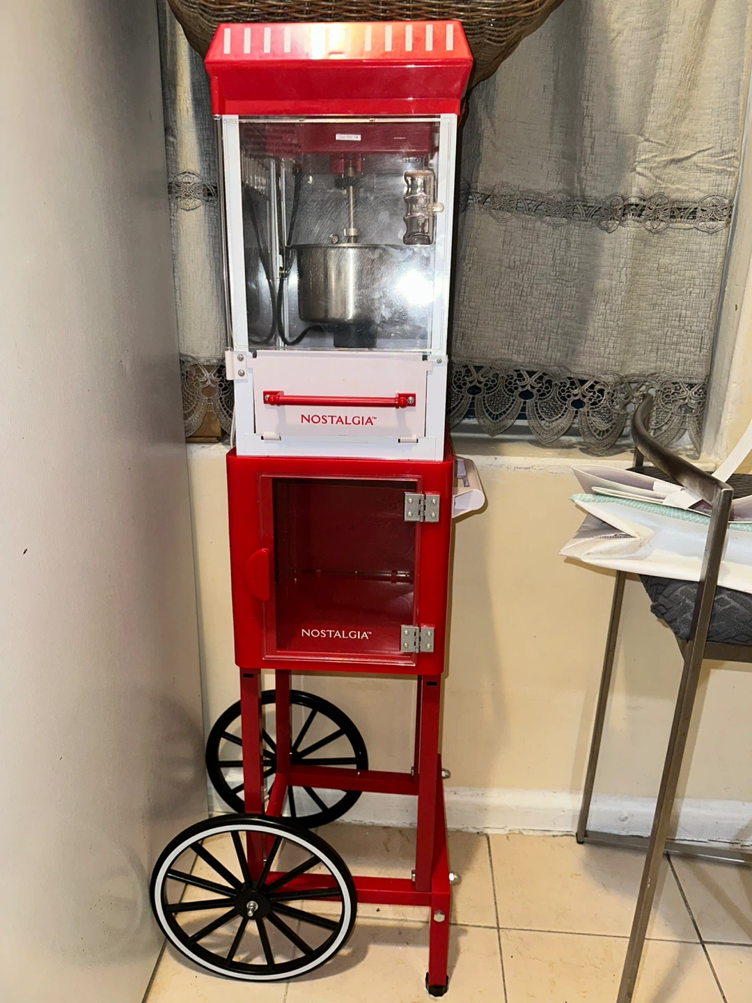 Nostalgia Popcorn Machine Cart - photo 2