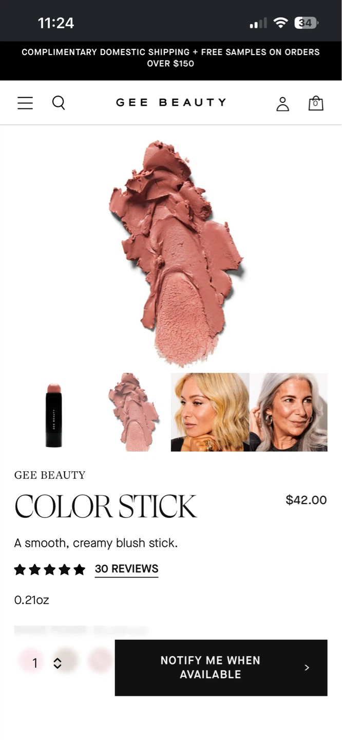 GEE BEAUTY Color Stick Blush - photo 2