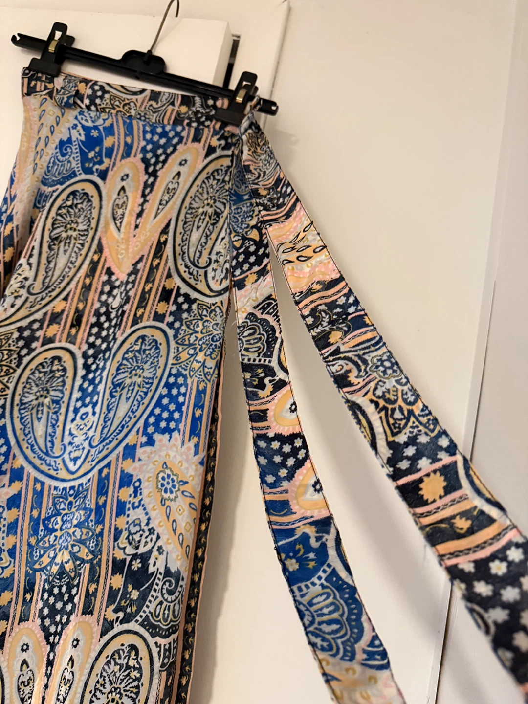 Bohemian Paisley Print silk Wrap Skirt(New) - photo 4