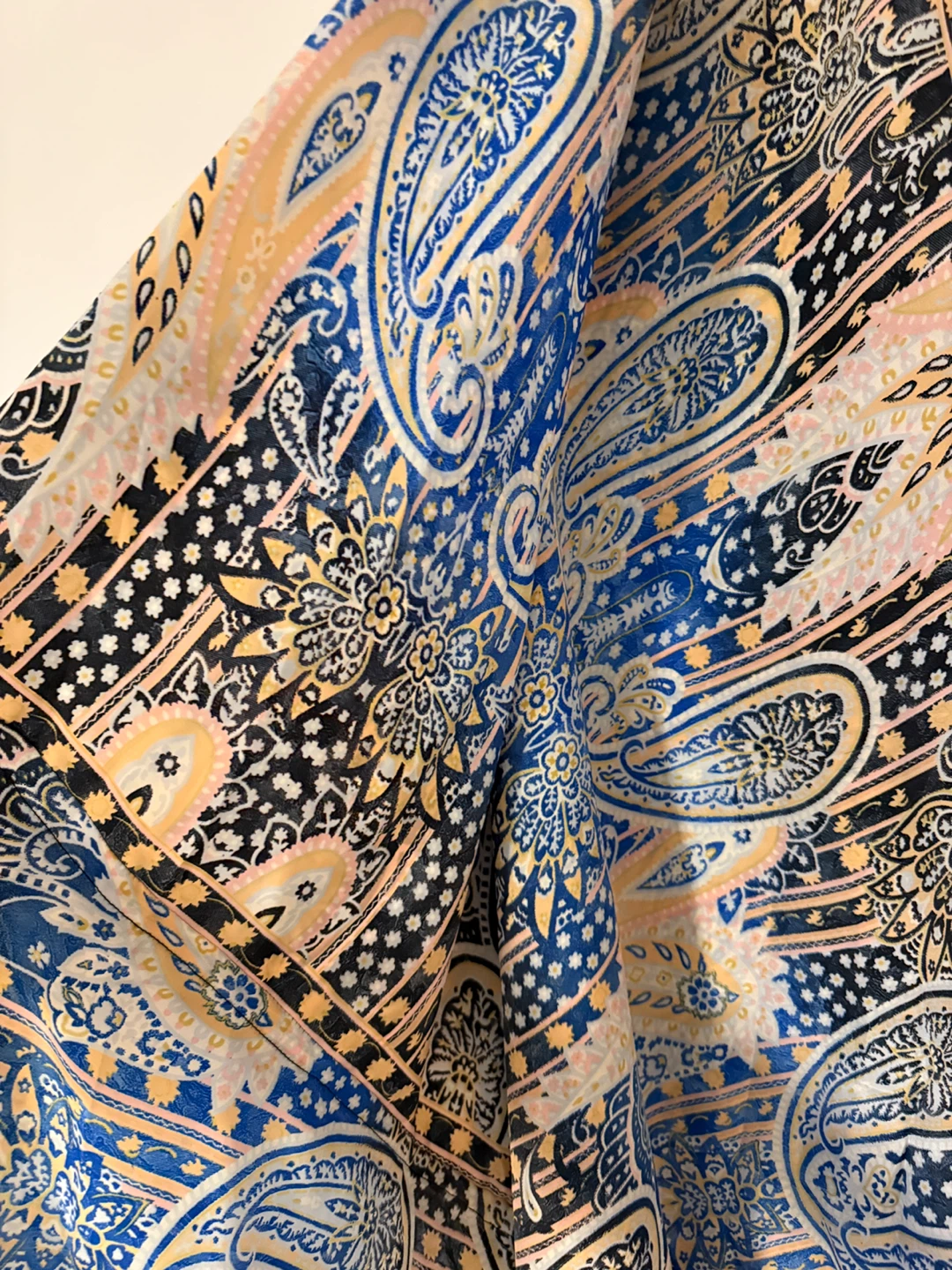 Bohemian Paisley Print silk Wrap Skirt(New) - photo 3