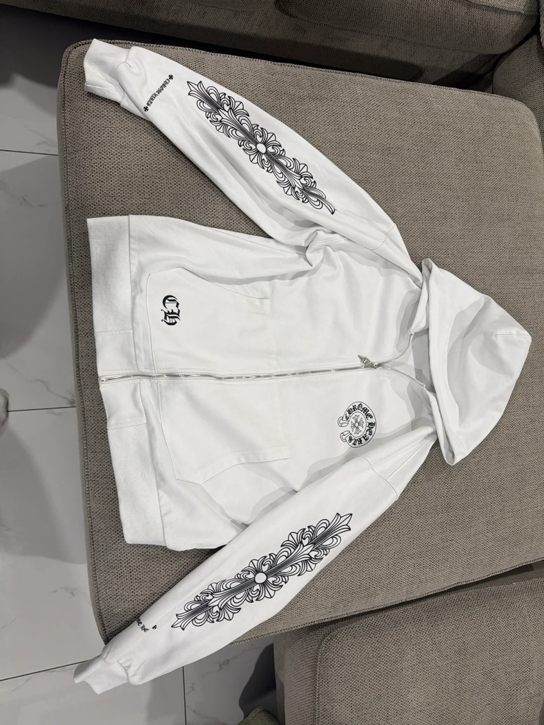 Chrome Hearts Zip-Up Hoodie - photo 2