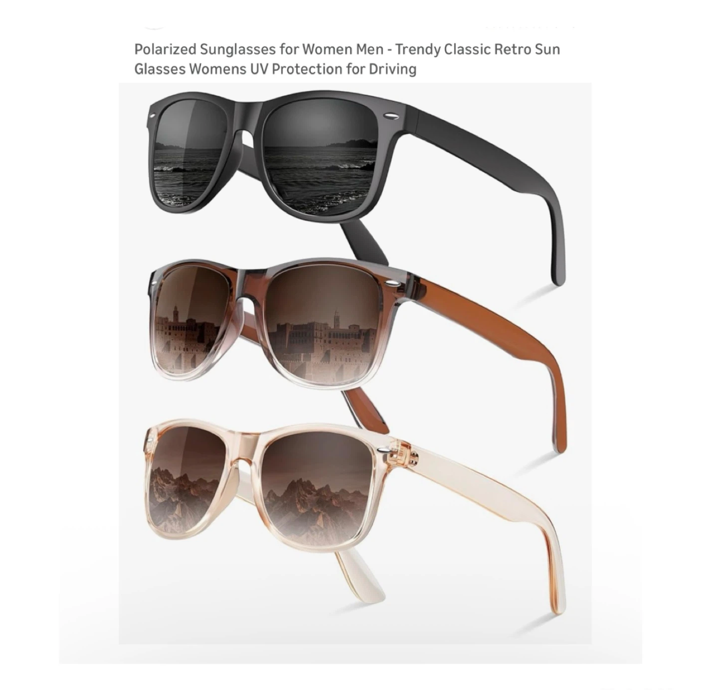 Brand new 3 pack Polarized Sunglasses