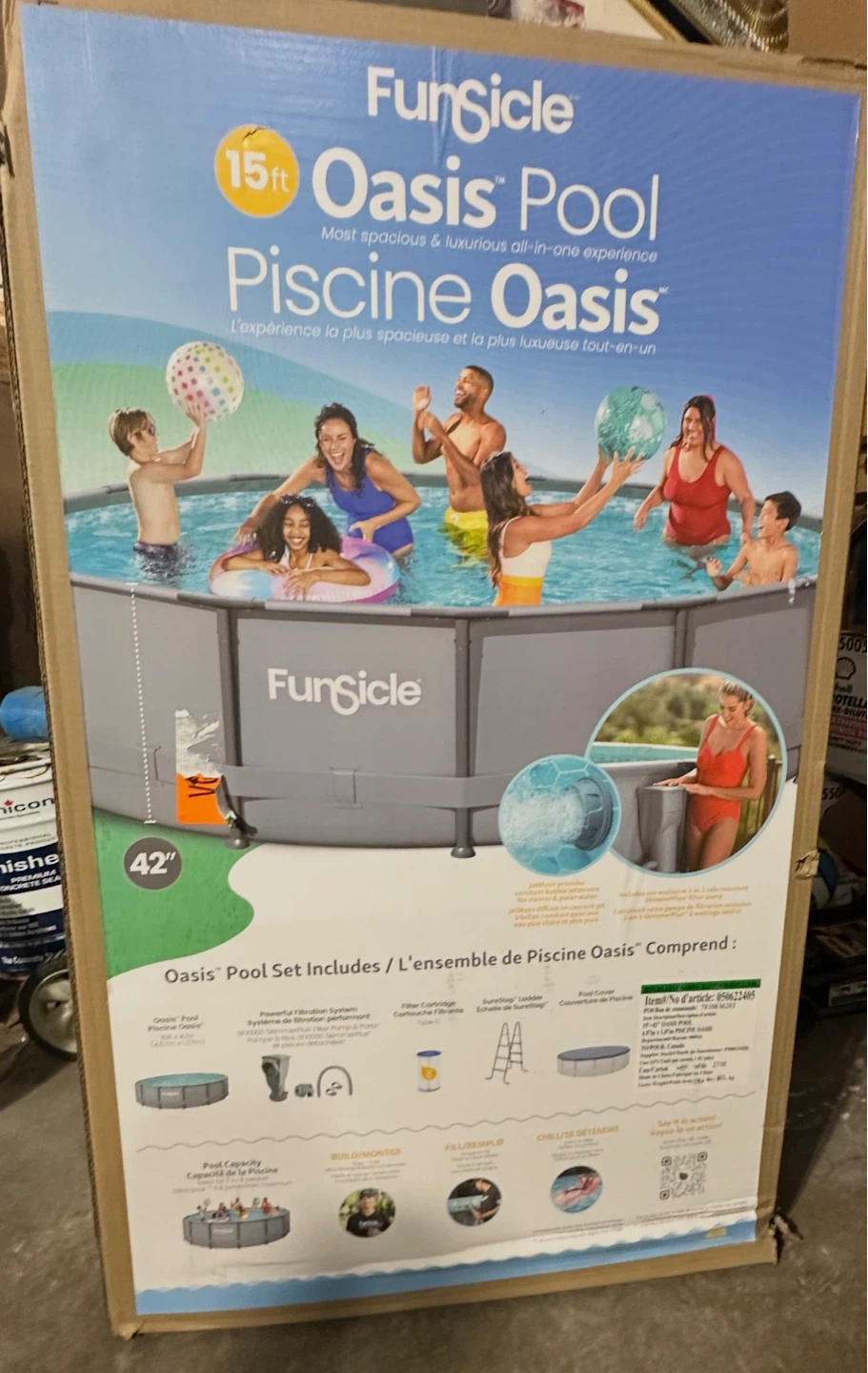 Funsicle 15ft Oasis Pool Set