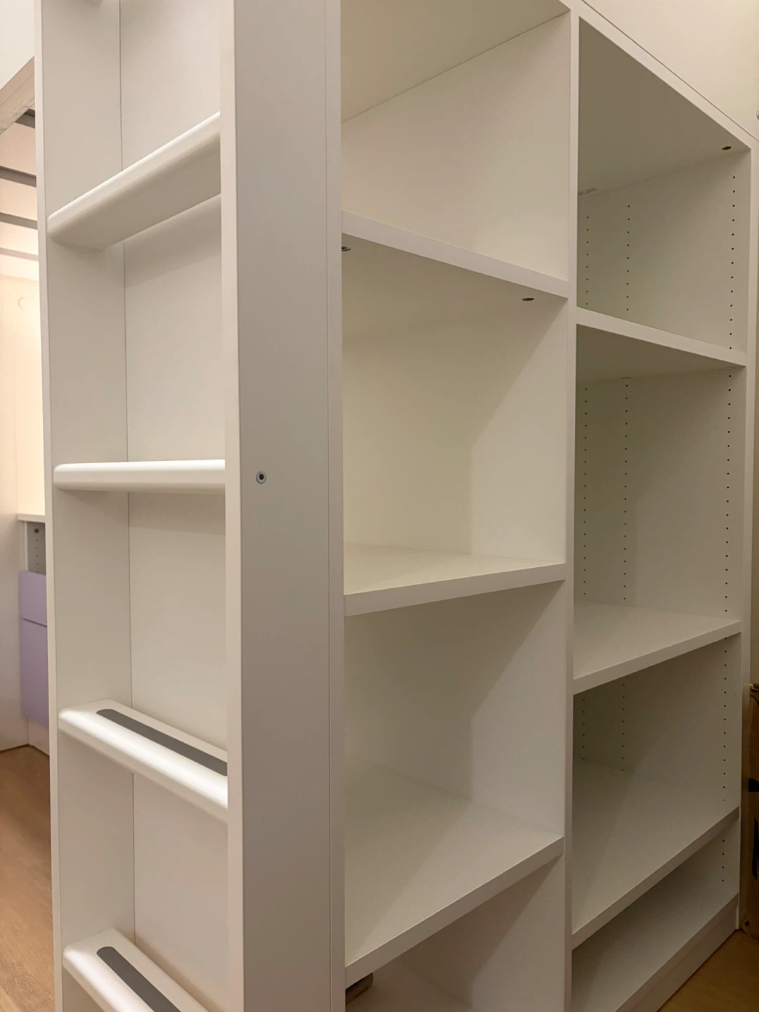 White Loft Bed with Desk and Drawers - photo 4
