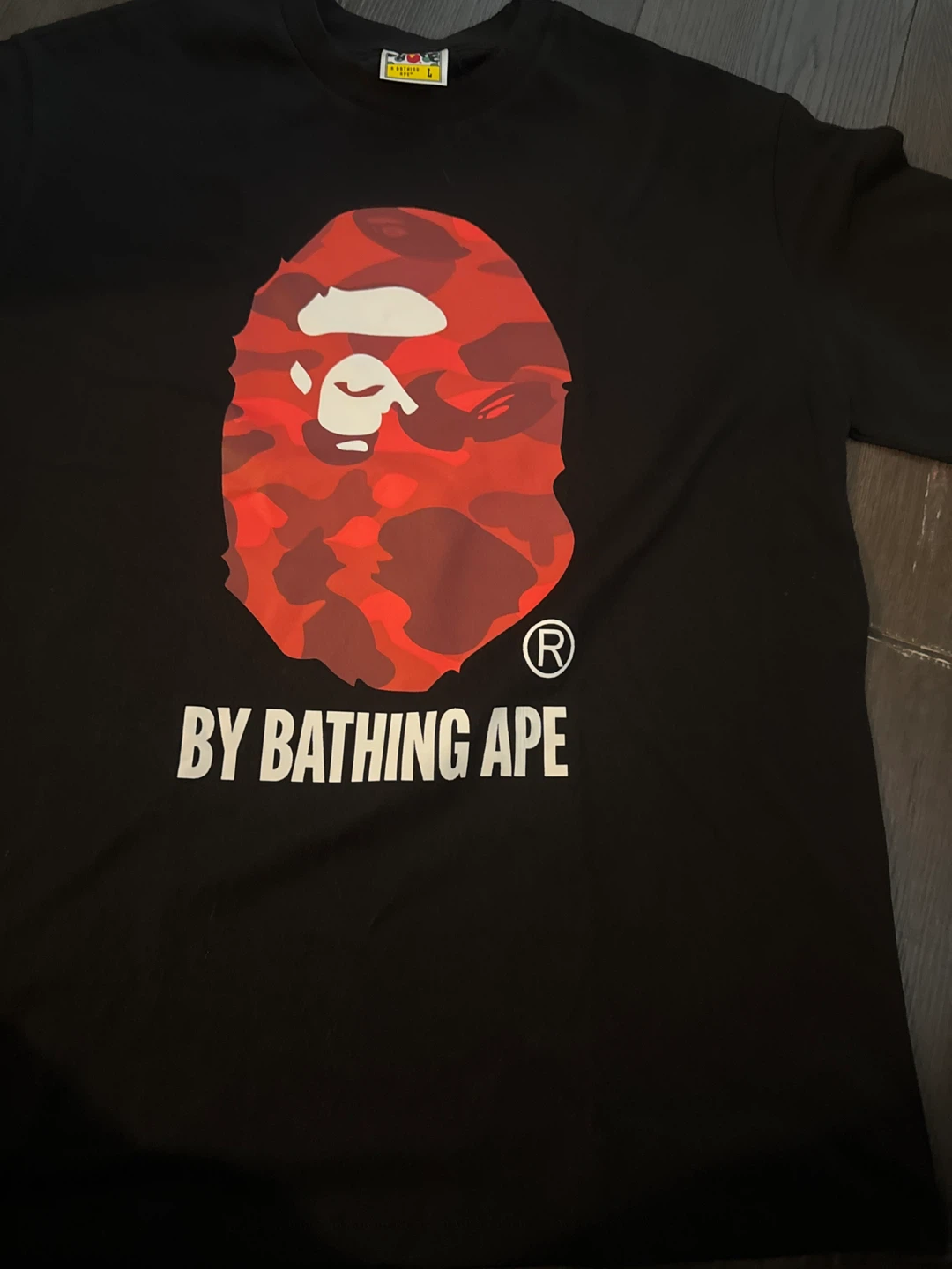 Bathing Ape Red Camo Ape Head T-Shirt