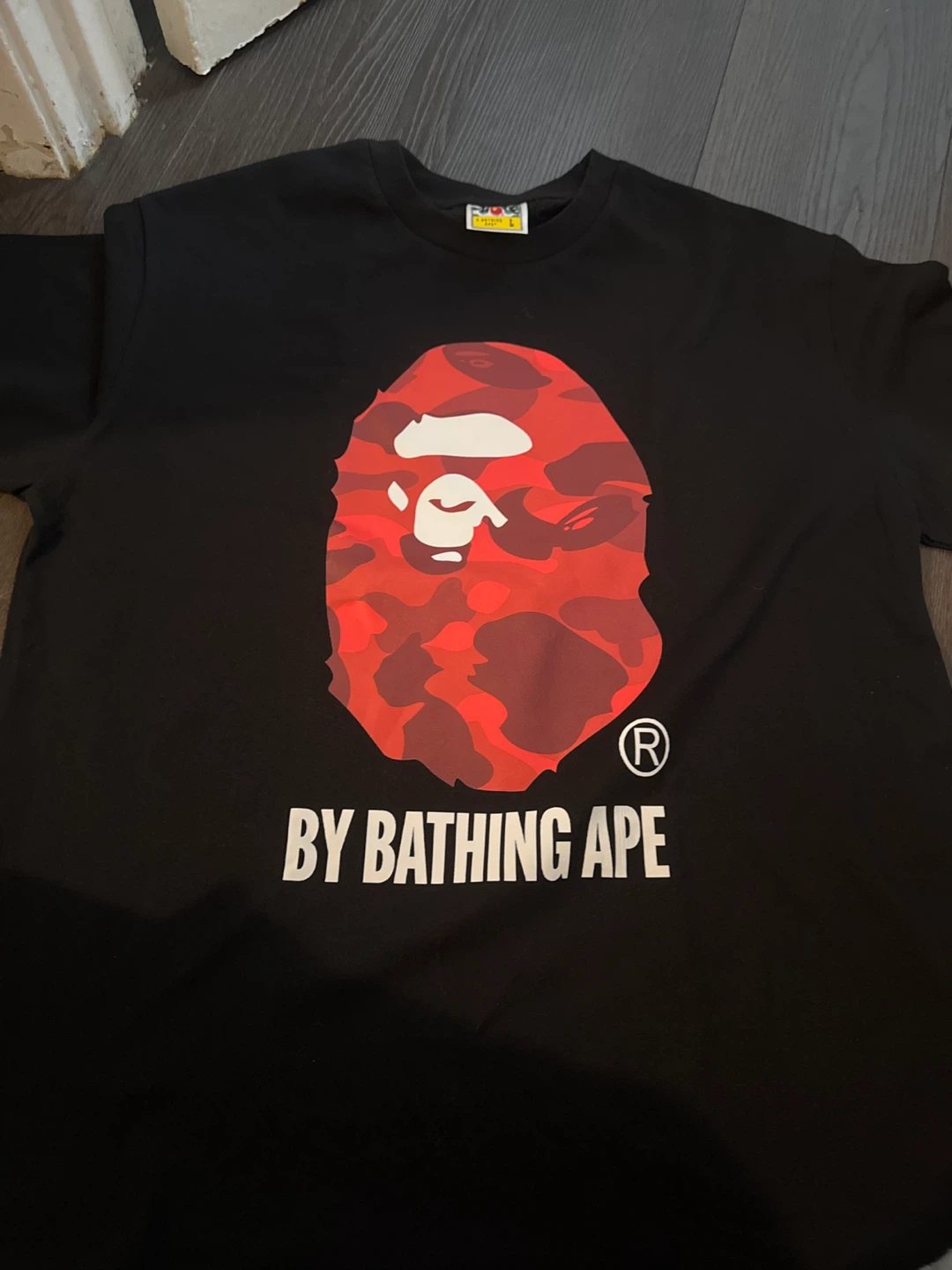 Bathing Ape Red Camo Ape Head T-Shirt - photo 2