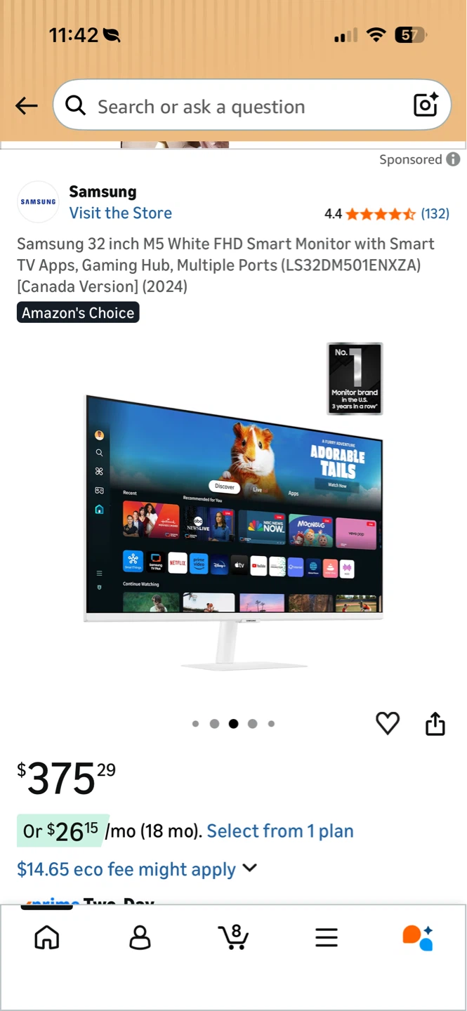 Samsung 32-inch M5 FHD Smart Monitor - photo 2