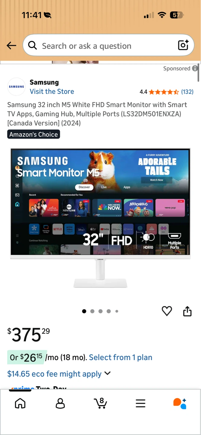 Samsung 32-inch M5 FHD Smart Monitor