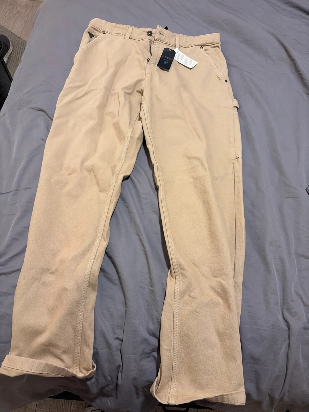 Guess Carpenter Pants Tan Size 32