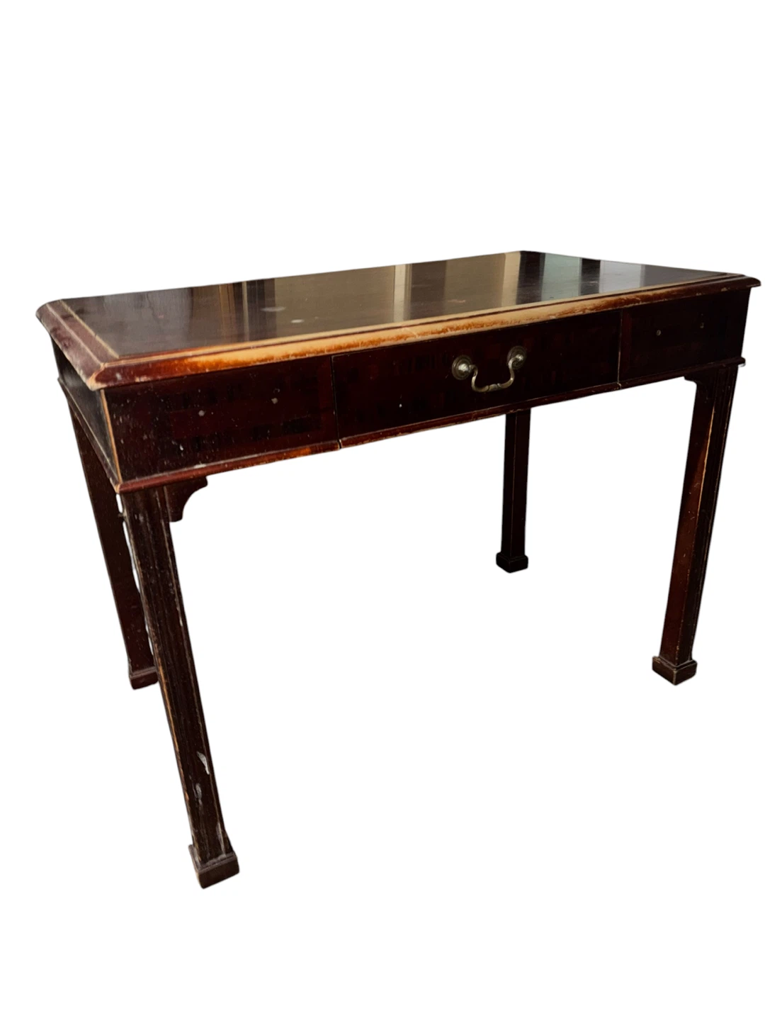 Vintage Wooden Desk with Drawer - photo 3