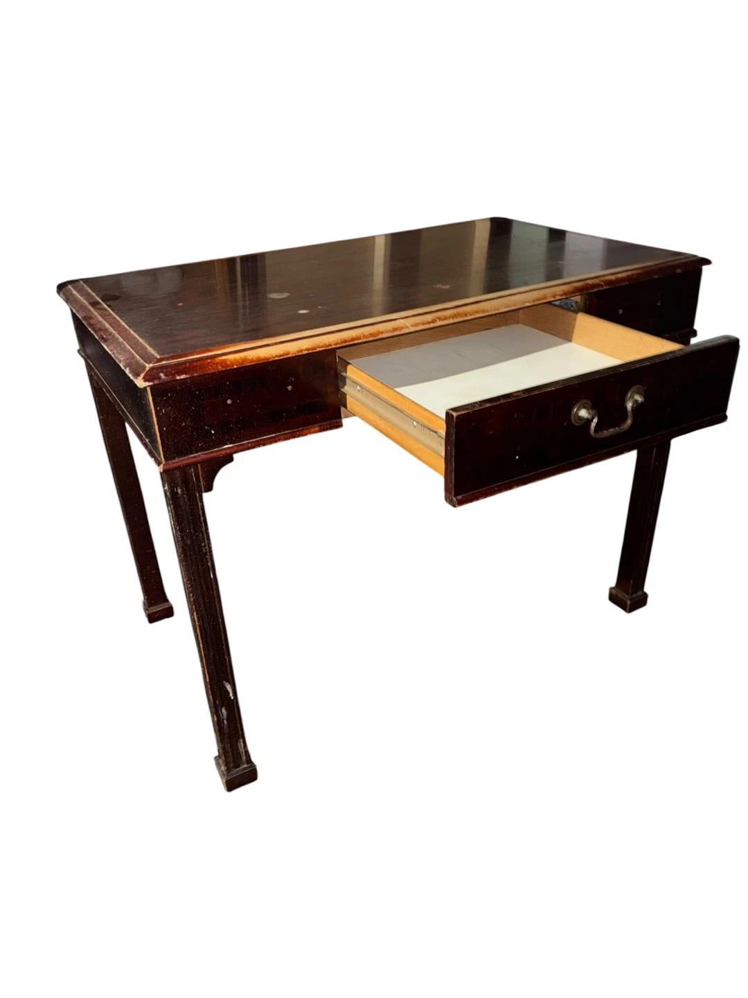 Vintage Wooden Desk with Drawer