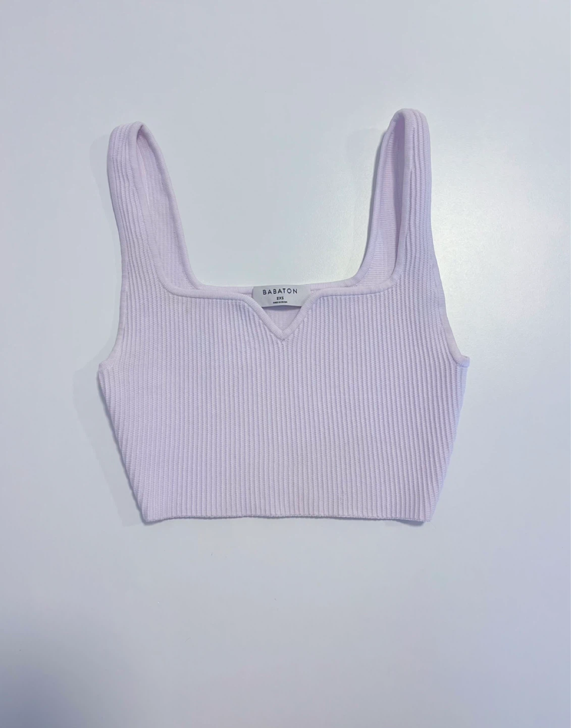 Aritzia BABATON Ribbed Tank Tops - Blue XS & Pink 2XS - photo 3