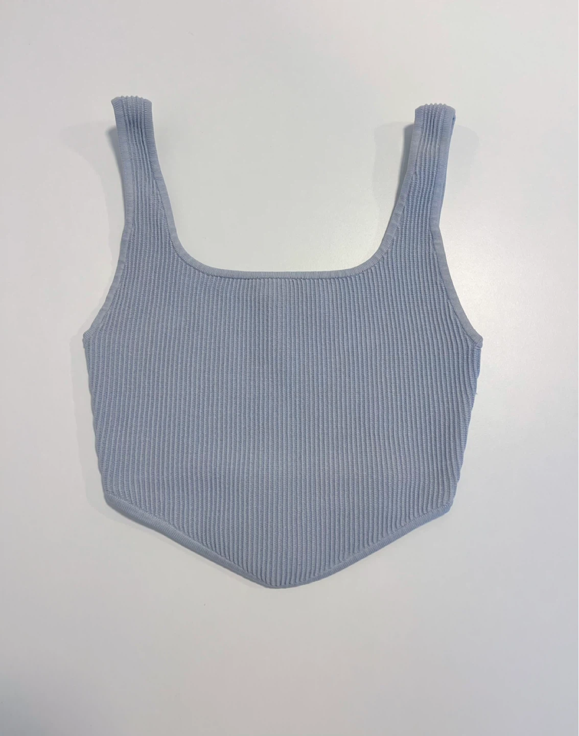 Aritzia BABATON Ribbed Tank Tops - Blue XS & Pink 2XS - photo 2