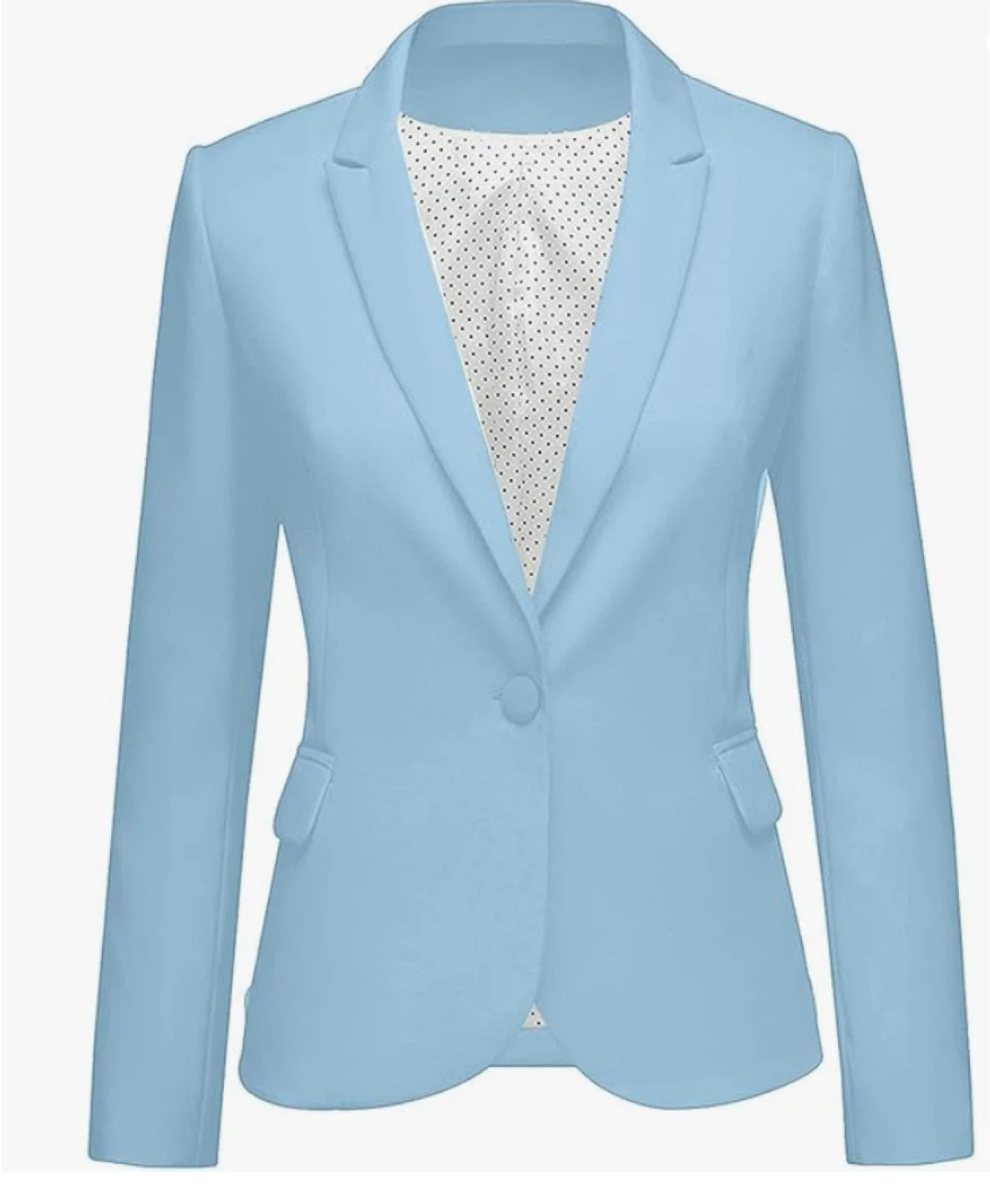 Light Blue Blazer Office Wear