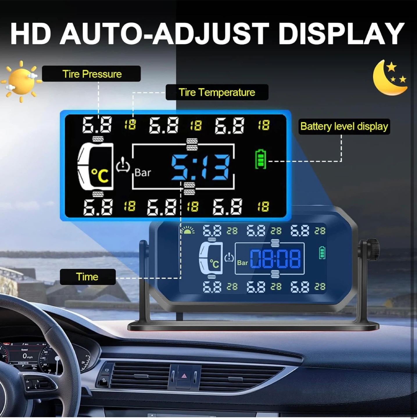 NEW - RV Tire Pressure Monitoring System w/ 6 Sensors - photo 4