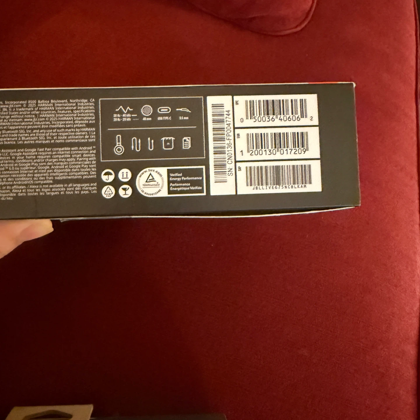 JBL LIVE 675NC Wireless Adaptive Noise Cancelling Headphones - photo 2