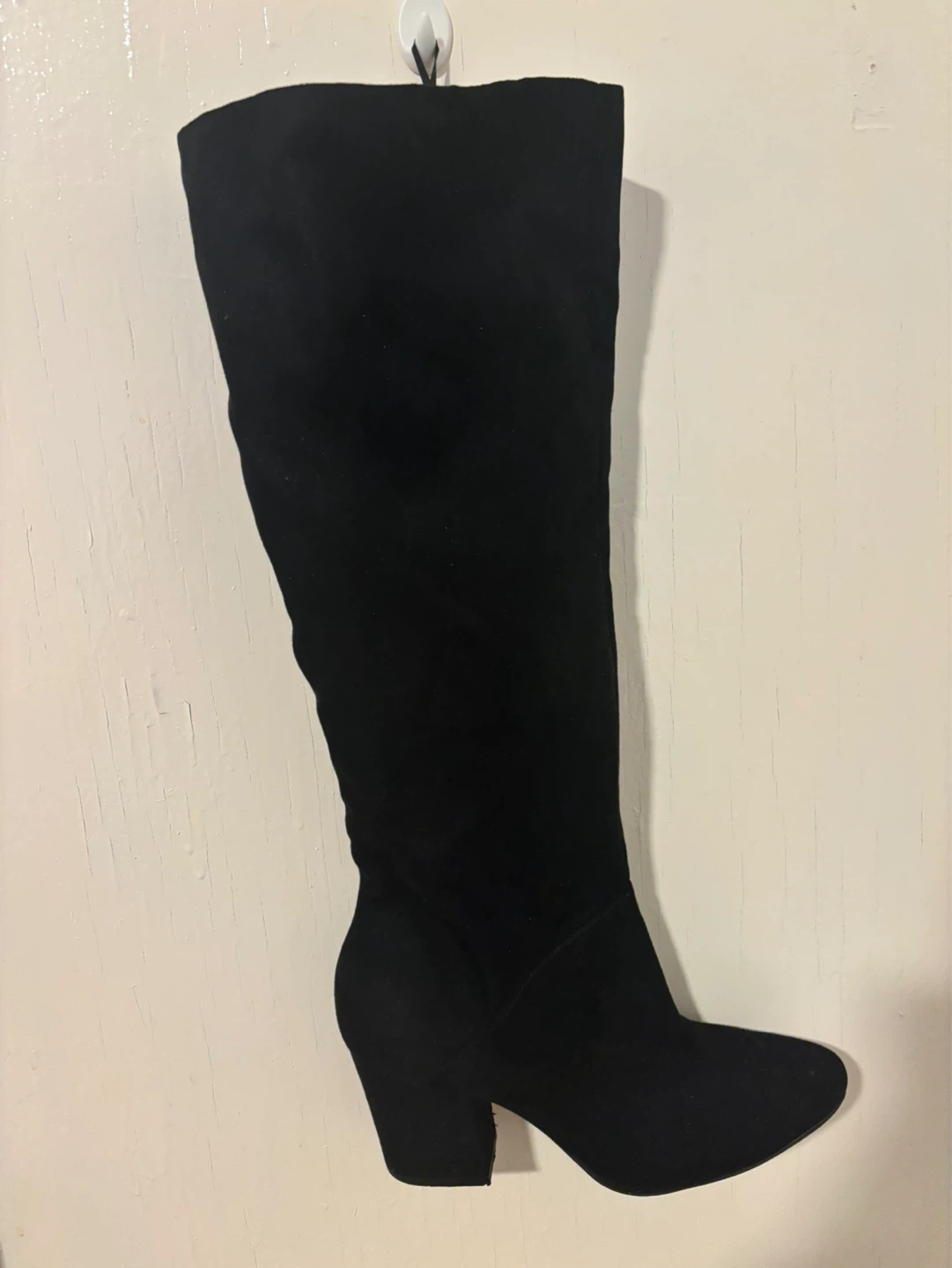 H&M Black Suede Over-the-Knee Boots Size US 7 - photo 2