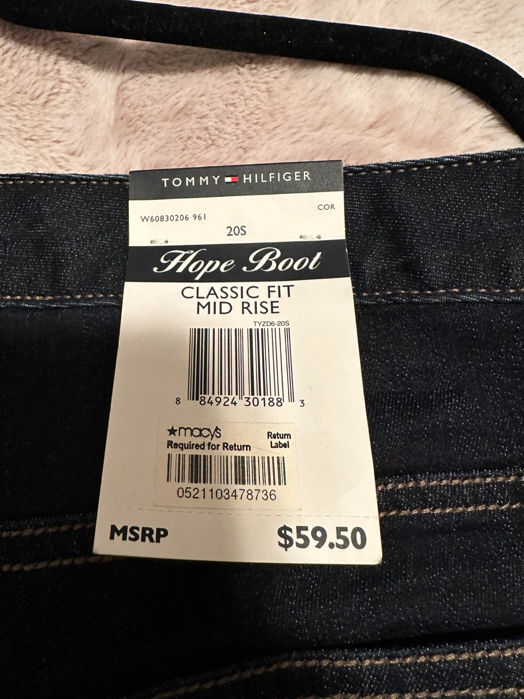 Tommy Hilfiger Women's  Boot Classic Fit Mid Rise Jeans Size 20S - photo 3
