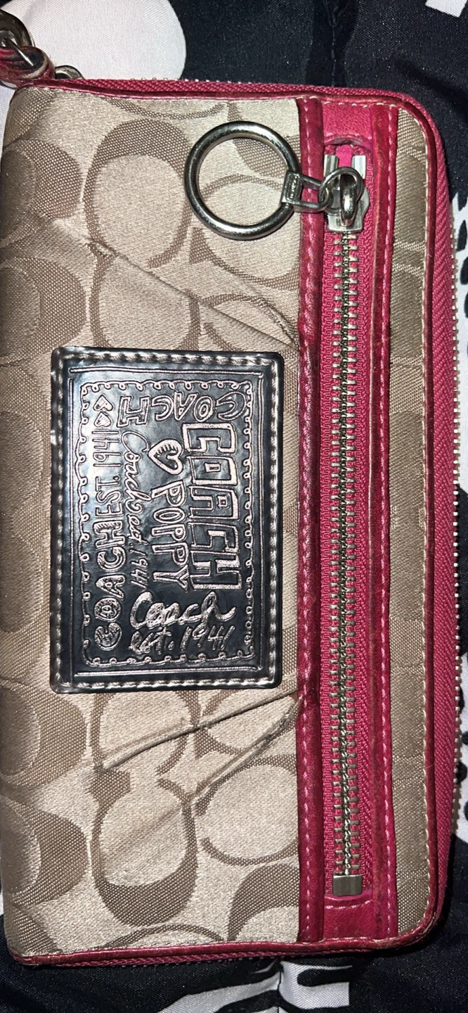 Coach Poppy Signature Zip Around Wallet - photo 2