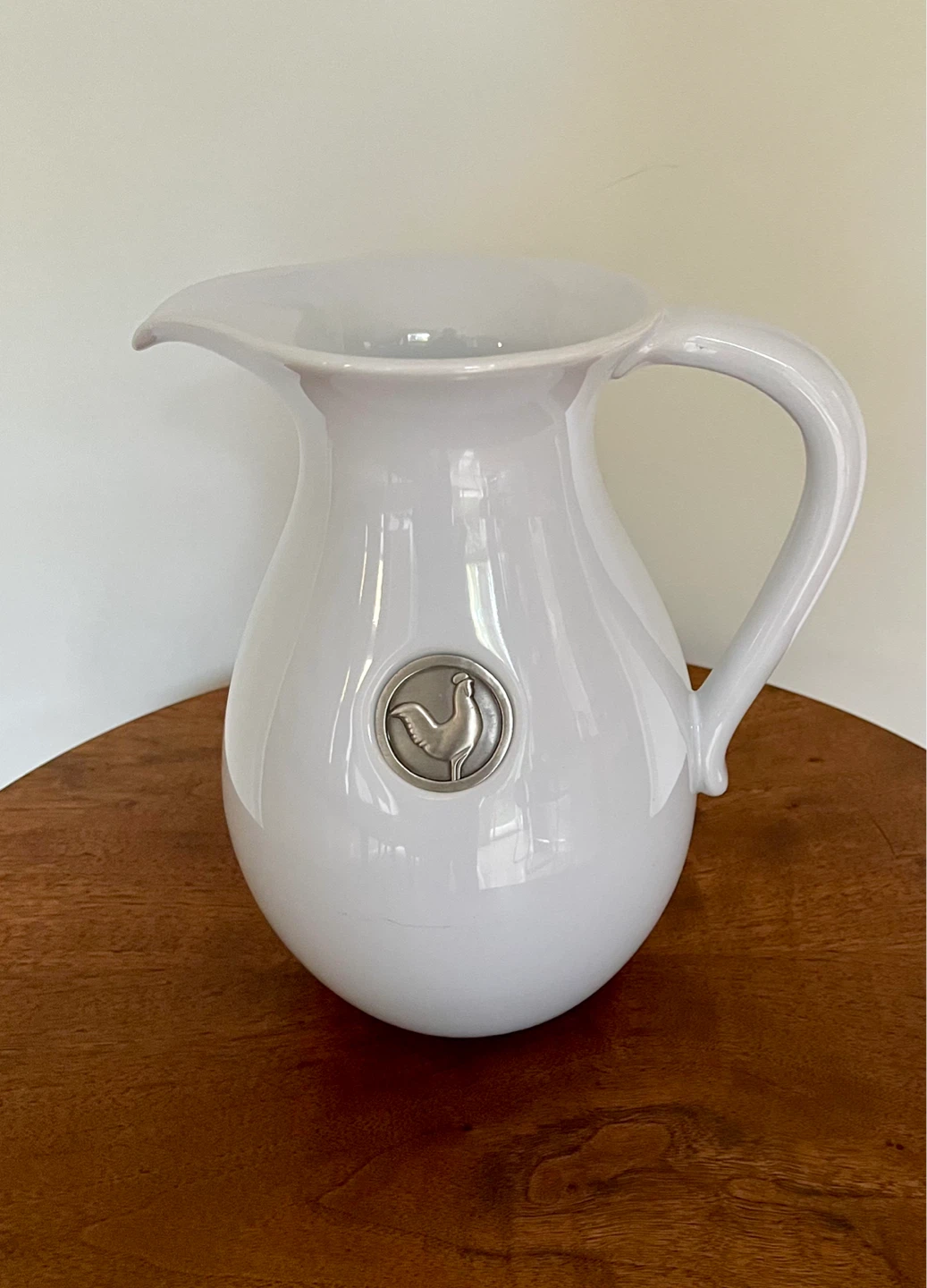 🐔 Vintage 2005 Boston Warehouse White Rooster Pitcher