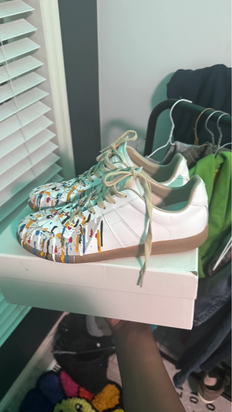 Maison Margiela Gats Paint Splatter Sneakers - photo 4