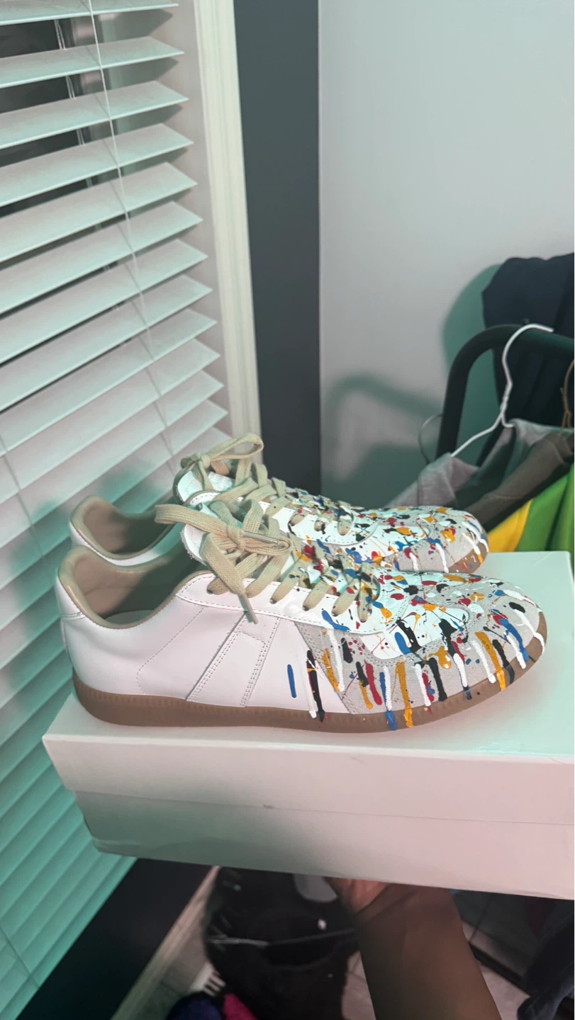Maison Margiela Gats Paint Splatter Sneakers