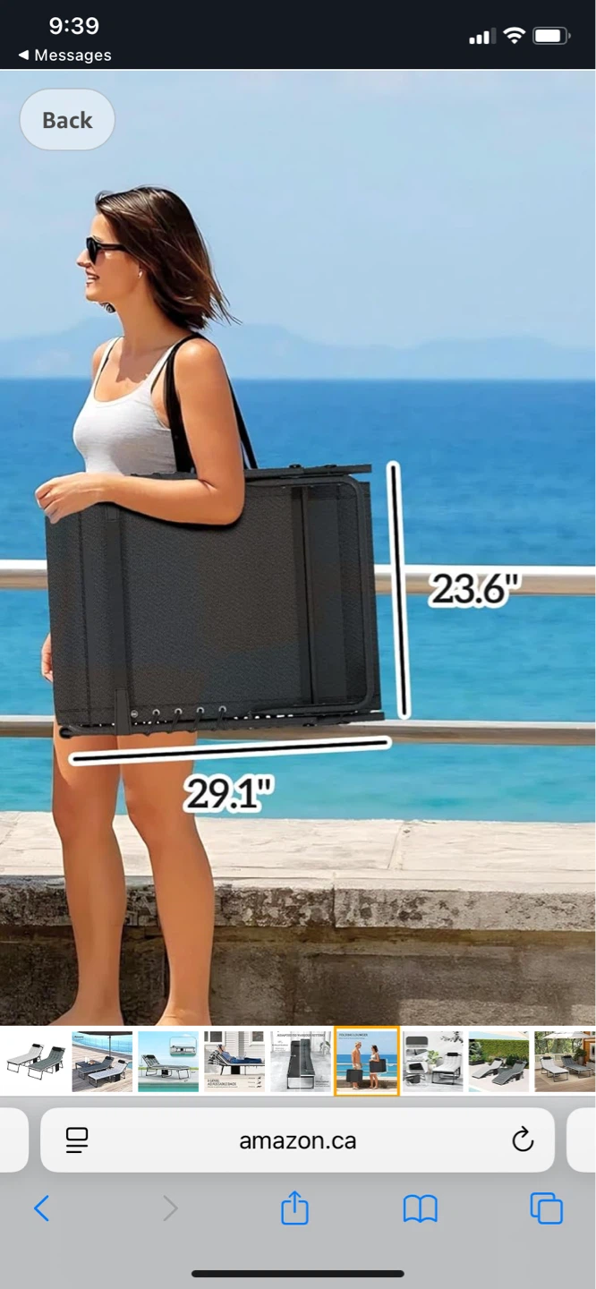 Sun lounger with Cushion.Brand new , moving sales