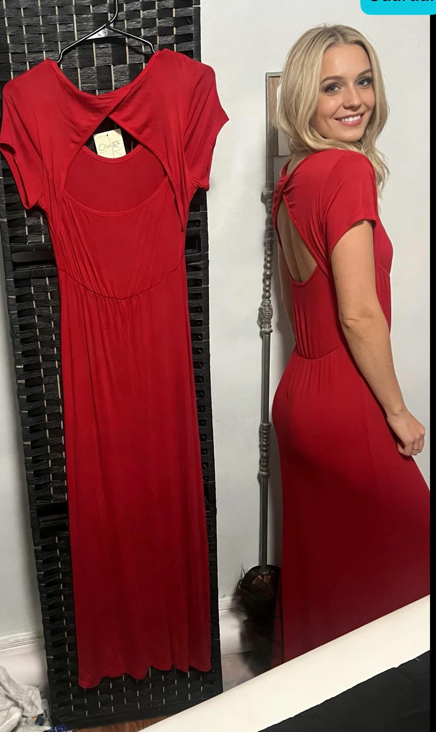 Olivia Rose Red Cutout Maxi Dress size S/M/L - photo 2