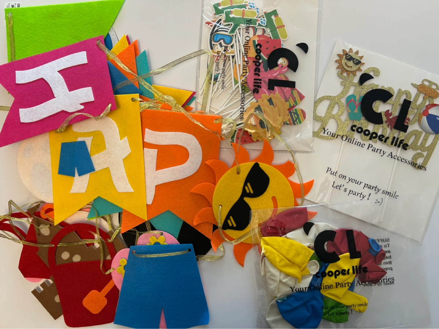 Summer Party Accessories Set 48 Beach Pool Birthday Party - photo 2