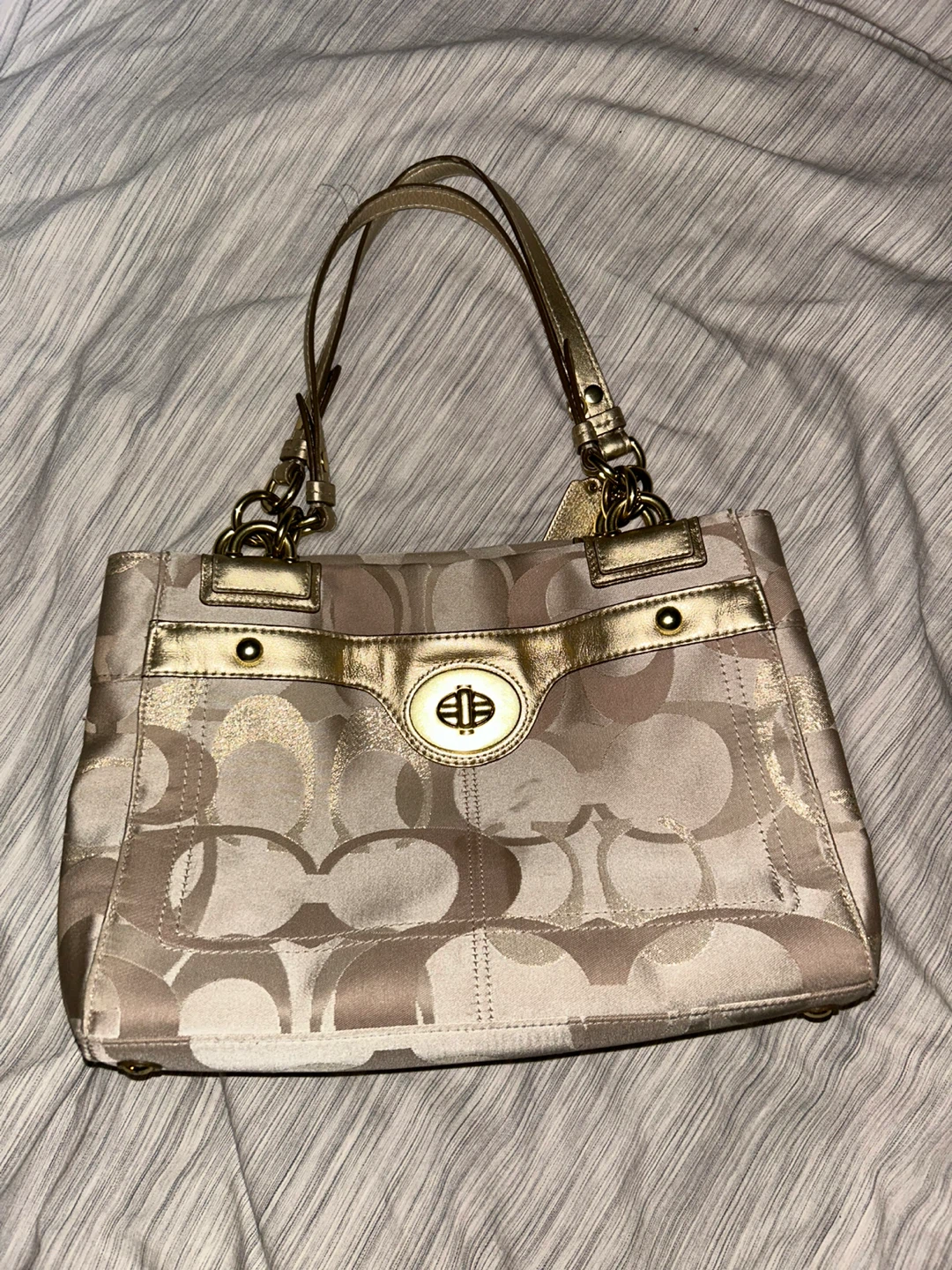 Coach Signature C Print Tote Bag