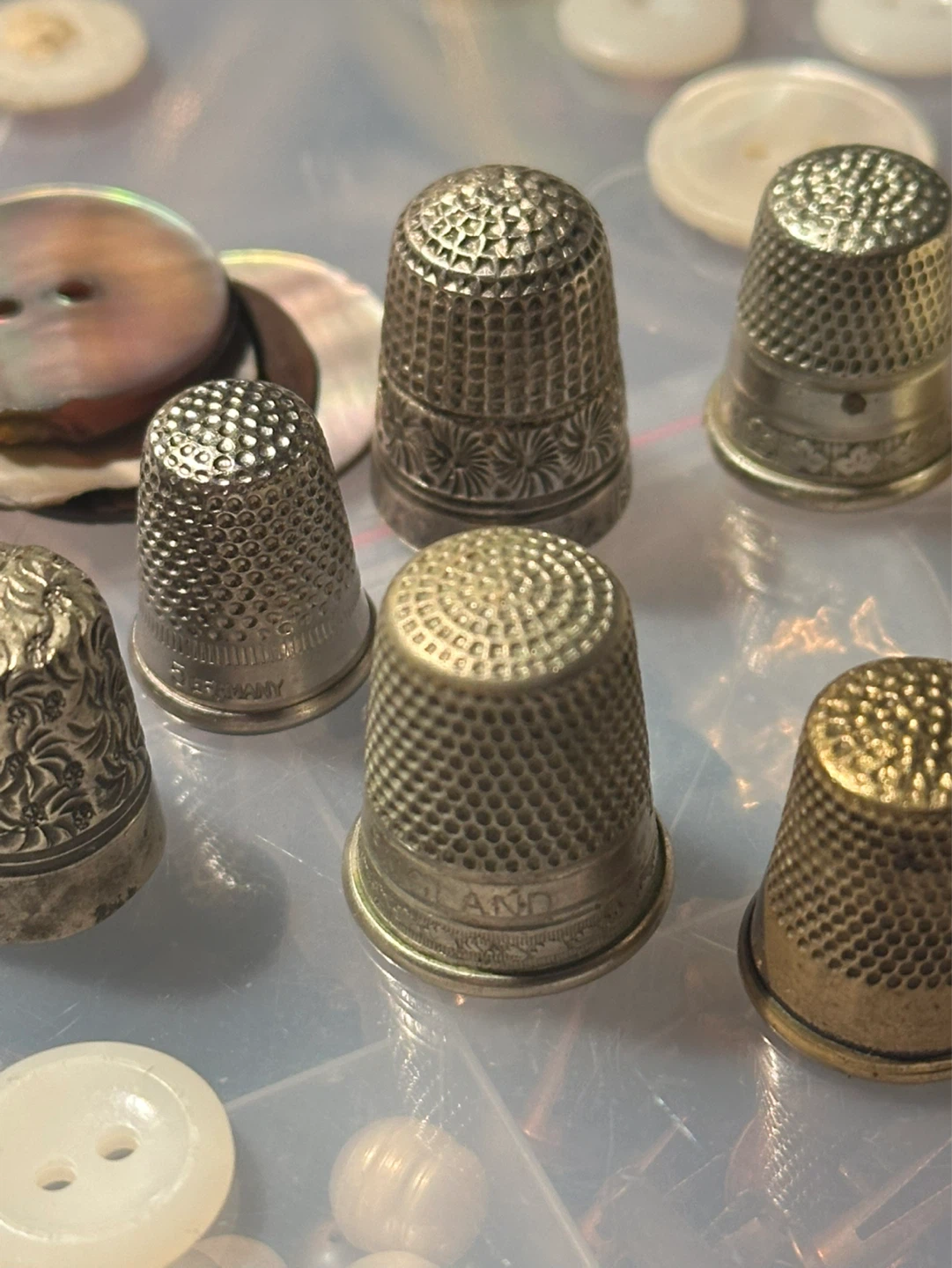 Lot of 9 antique thimbles - photo 3