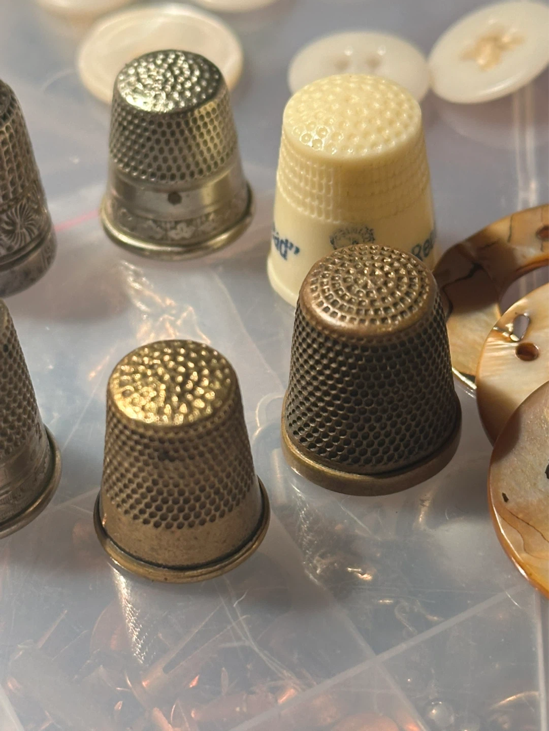 Lot of 9 antique thimbles - photo 2