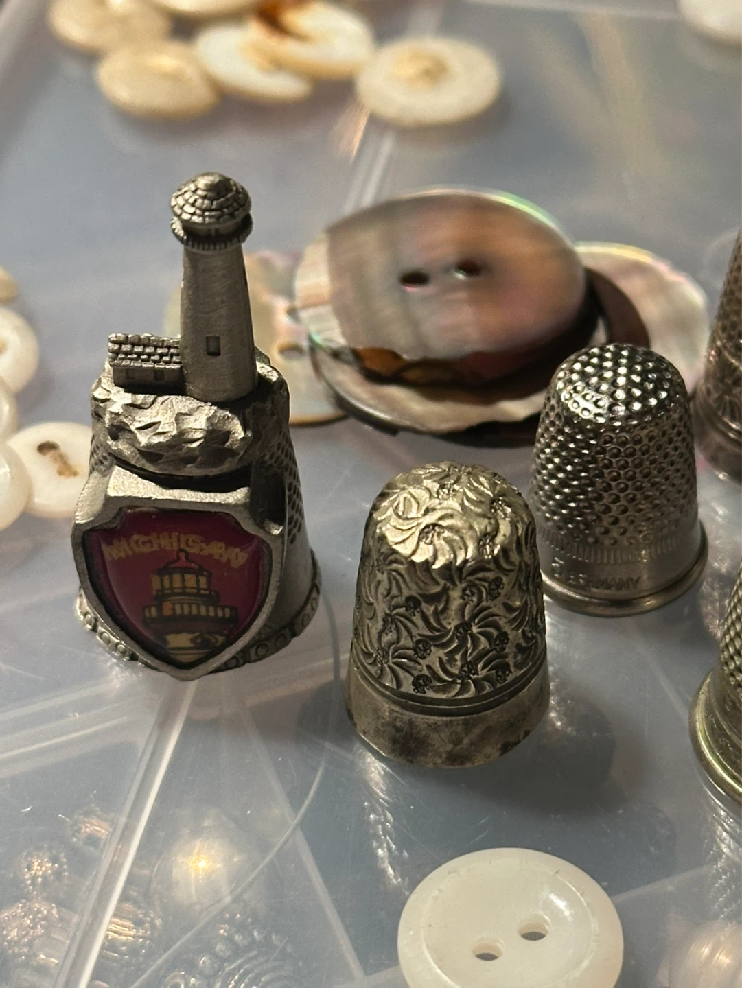 Lot of 9 antique thimbles - photo 4